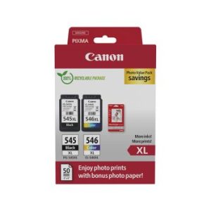 Komplet kartuš Canon PG-545XL + CL-546XL, original + foto papir (8286B006AA)