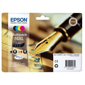 Komplet kartuš Epson 16 XL (C13T16364010) (BK/C/M/Y), original