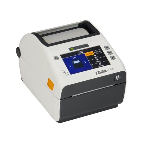 Zebra ZD621d Healthcare, 8 dots/mm (203 dpi), disp., RTC, USB, USB Host, RS232, BT (BLE), Ethernet, white