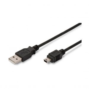 Kabel USB A-B mini 3m Digitus dvojno oklopljen
