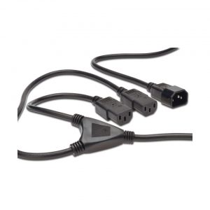 Napajalni kabel 220V EURO 1x C14 - Y 2xC13 1