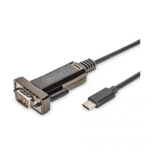 Pretvornik USB Tip-C - 1xSerial DB09 FTDI 1m