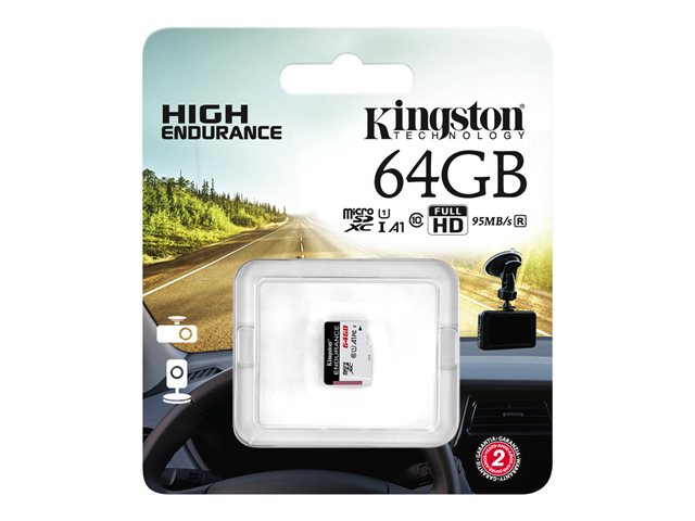 SDXC KINGSTON MICRO 64GB Endurance video snemanje, 95/30MB/s, UHS-I Speed Class 1 (U1)