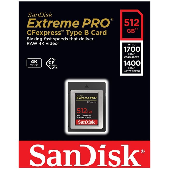 CFexpress SanDisk Extreme PRO 512GB, Type B