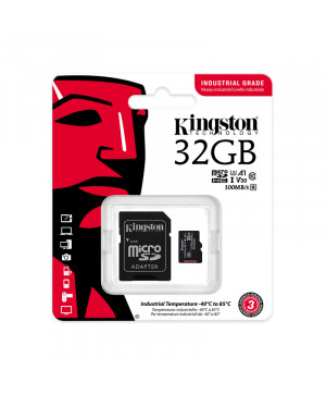 SDHC Kingston micro 32GB INDUSTRIAL, Class 10, UHS-I, U3, V30, A1