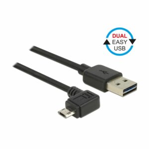 Delock kabel USB A-B mikro kotni EASY 5m obojestranski 85562