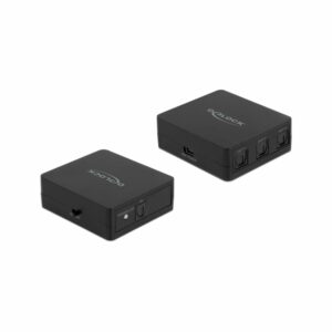 SPDIF Toslink avdio optično stikalo 3:1 napajanje preko USB Delock