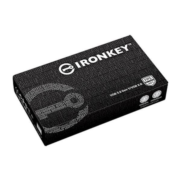 USB disk Kingston Ironkey 64GB D500S, USB 3.2, FIPS 140-3 Level 3, TAA/CMMC, AES-256 bit