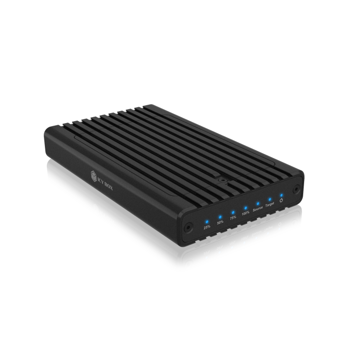 Icybox IB-2817MCL-C31 ohišje za 2 NVME SSD-ja s USB-C in USB-A priključkom