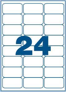 MULTI3 Bele nalepke 64 x 33,9, 24/stran 100 listov