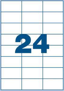 MULTI3 Bele nalepke 70 x 37, 24/stran 500 listov