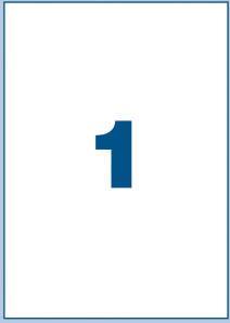 MULTI3 Bele nalepke 210 x 297, 1/stran 500 listov