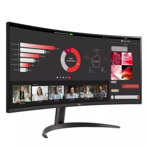 Monitor LG 34" 34WR50QK-B UltraWide ukrivljen, VA, 3440x1440, 2x HDMI, DP