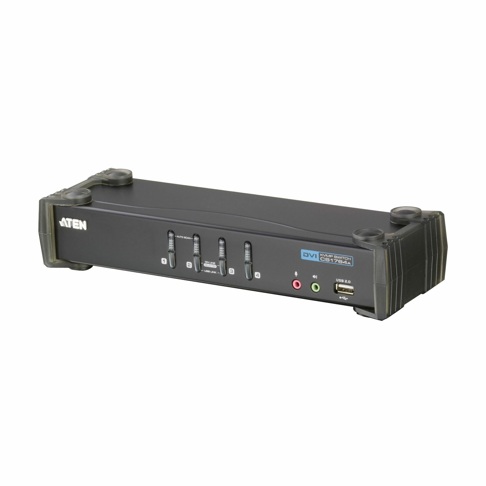 ATEN KVM stikalo 4x1 namizni DVI/USB/ AVDIO + USB CS1764A-AT-G