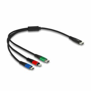 Delock kabel USB TipC 3v1 Lightning/TipC /Mikro 30cm 86820