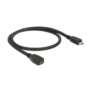 Delock podaljšek USB Mikro B-m Mikro B-ž 1m črn 83248