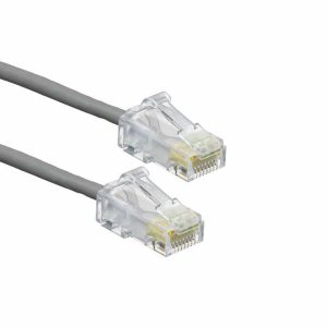 Leviton patch UTP CAT.6 0,9m siv 3,8mm HighFlex P24 6H4P0-03S