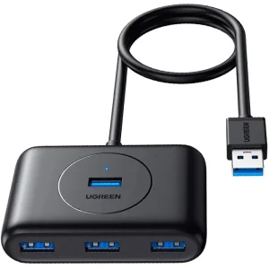 Ugreen USB 3.0 4 Ports Hub črn 1m - box