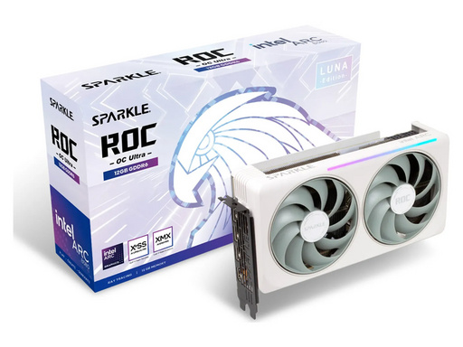 Grafična kartica Intel ARC B580 ROC Luna OC Ultra, 12GB GDDR6, PCIe 4.0 x8, 3xDisplayPort, 1xHDMI, Sparkle