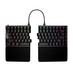 Tipkovnica ASUS ROG Falcata, ROG HFX V2 Analog, 8K, RGB, USB, črna, US