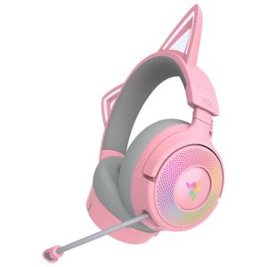 Slušalke Razer Kraken Kitty V3 Pro Quartz, roza