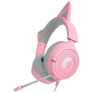 Slušalke Razer Kraken Kitty V3 X Quartz, roza, 3.5 mm