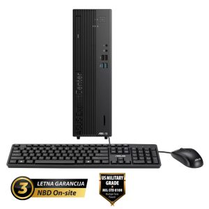 ASUS ExpertCenter D7 SFF Core i7-14700 16GB 1TB DVD Windows 11 Pro tipkovnica miška namizni računalnik (D701SER-WB73C0X)