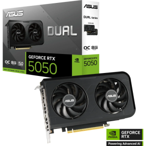 Grafična kartica ASUS Dual GeForce RTX 5050 OC, 8GB GDDR6, PCI-E 5.0 DUAL-RTX5050-O8G