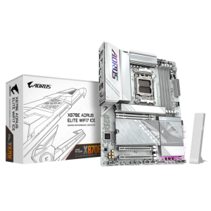 GIGABYTE X870E AORUS ELITE WIFI7 ICE, DDR5, SATA3, USB4, DP, 2.5GbE, WiFi 7, AM5 ATX