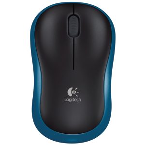 LOGITECH M185 brezžična optična modra miška