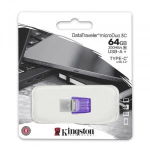 KINGSTON DataTreveler microDuo3C 64GB USB-C Type-A DTDUO3CG3/64GB USB ključ