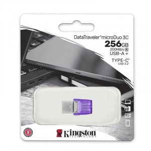 KINGSTON DataTreverer microDuo3C 256GB USB-C Type-A DTDUO3CG3/256B USB ključ