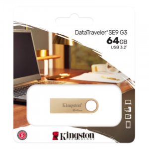 KINGSTON DataTraveler SE9 G3 64GB USB 3.2 Gen1 DTSE9G3/64GB zlat USB ključ