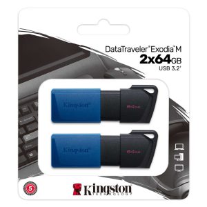 KINGSTON DataTraveler Exodia M 64GB USB 3.2 Gen1 DTXM/64GB-2P dvojno pakiranje USB ključ