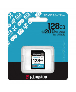 KINGSTON Canvas Go Plus SD 128GB Class10 UHS-I U3, V30, 4K UHD SDG4/128GB spominska kartica