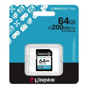 KINGSTON Canvas Go! Plus SD 64GB Class10 UHS-I U3, V30, 4K UHD SDG4/64GB spominska kartica