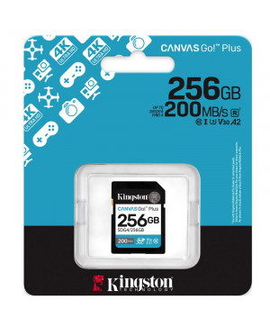 KINGSTON Canvas Go! Plus SD 256GB Class 10 UHS-I U3 V30 SDG4/256GB spominska kartica