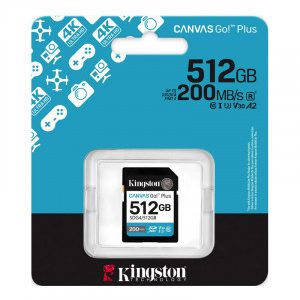 KINGSTON Canvas Go Plus SD 512GB Class10 UHS-I U3, V30, 4K UHD SDG4/512GB spominska kartica