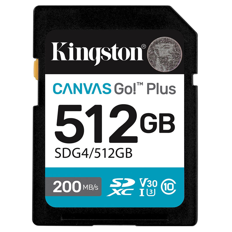 KINGSTON Canvas Go Plus SD 512GB Class10 UHS-I U3, V30, 4K UHD SDG4/512GB spominska kartica - slika 2