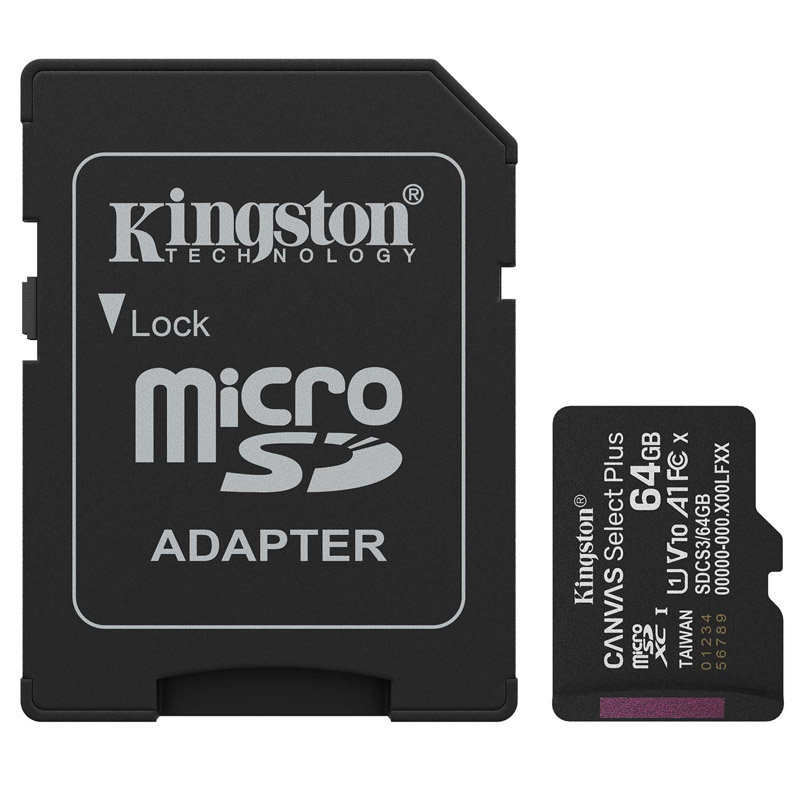 KINGSTON Canvas Select Plus microSD 64GB Class10 UHS-I SD adapter SDCS3/64GB spominska kartica - slika 2