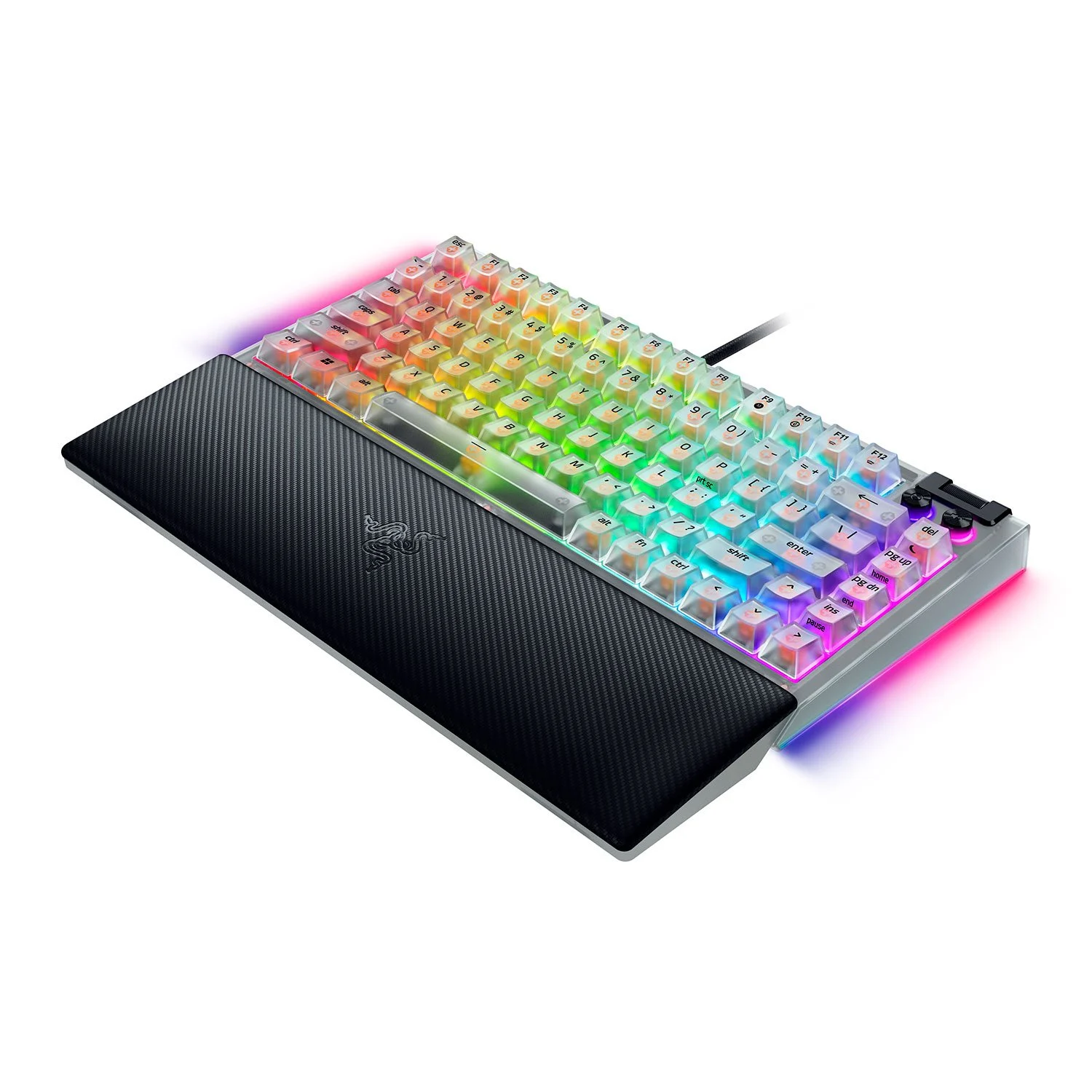 Tipkovnica Razer BlackWidow V4 75%, Phantom White, US