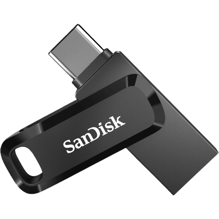 SanDisk 128GB Ultra Dual Drive Go USB-C/A 3.2 USB ključ (črn)