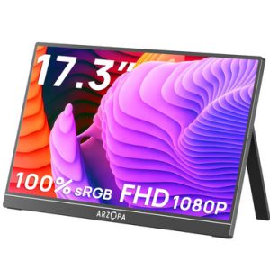 Prenosni monitor 17.3'' (44 cm) FullHD IPS 60Hz, mHDMI, USB-C, zvočniki, ARZOPA A1M