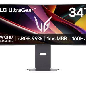 Monitor LG 34 34G600A-B UltraGear ukrivljen, VA, 3440x1440, 2x HDMI, DP, 160 Hz