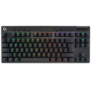 LOGITECH PRO X TKL LIGHTSPEED brezžična RGB Tactile mehanska gaming slotisk črna tipkovnica