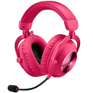 LOGITECH PRO X 2 Lightspeed Wireless Gaming Blue VO!CE mikrofon brezžične/žične roza slušalke