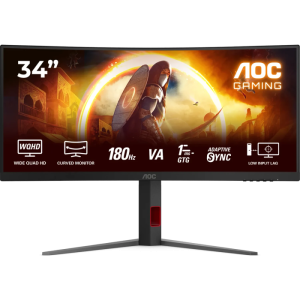AOC Gaming CU34G4 34" WQHD 3440 x 1440 1ms 180Hz HDR10 ukrivljen monitor
