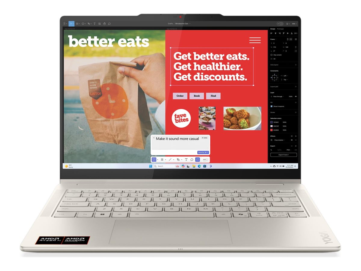 LENOVO Yoga 7 2-in-1 AMD Ryzen AI 7 350 14inch WUXGA OLED MT 32GB 1TB UMA W11H seashell 3Y no adp