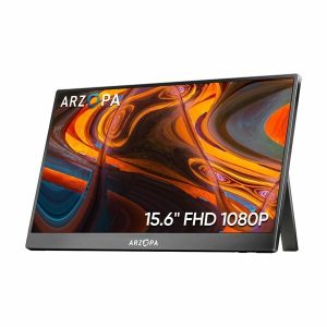 Prenosni monitor 15.6'' (40 cm) FullHD IPS 60Hz, Touch, mHDMI, USB-C, zvočniki, ARZOPA A1T