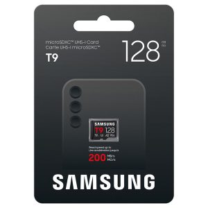 Spominska kartica Samsung T9, micro SDXC, 128GB, U3, V30, A2, UHS-I, 200 MB/s